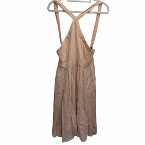 Christy Dawn Peach Striped Dress Size Small